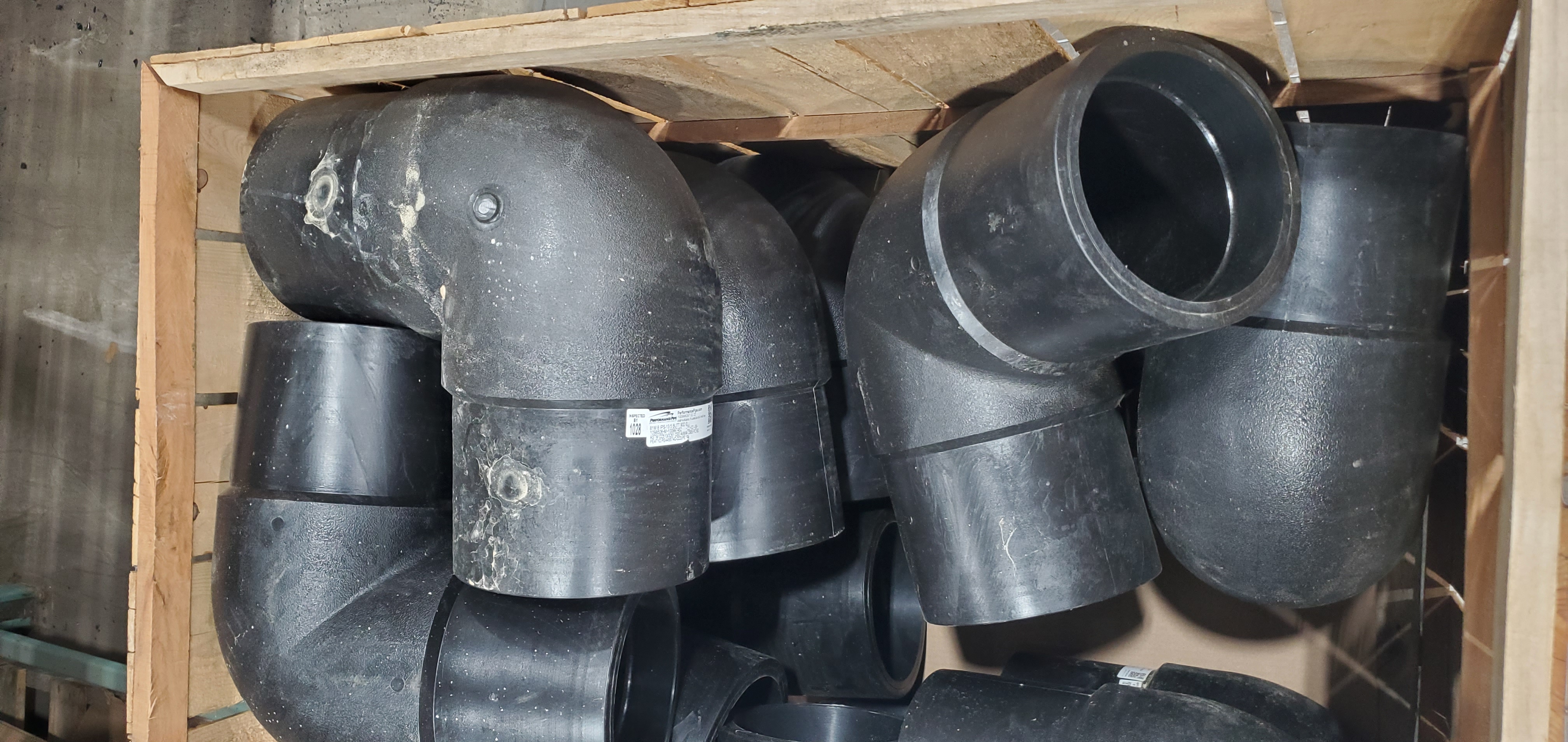 ELBOW, HDPE 8IN IPS 90DEG SDR13.5 BTFS